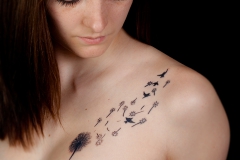The Girl with the Dandelion Tatto